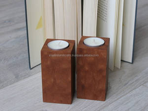 ที่ใส่เทียนทีไลท์ไม้มะม่วงสวยงามสำหรับตกแต่งภายในสไตล์โมเดิร์นและตกแต่งคริสต์มาส - Product Image 3