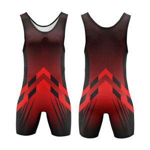 Tenue de lutte pour hommes : Maillot de compression personnalisé, durable, avec design d'équipe sublimé, pour l'entraînement - Product Image 4