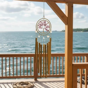 Lovely Gold Metal And Purple Crystal Sun Catcher Hanging Decor Home <b>Window</b> Decoration For Natural <b>Light</b> Reflection From India - Product Image 2