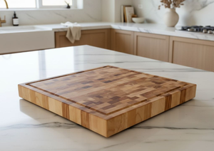 Planche à découper en bois de hêtre massif antidérapante, nouvelle planche de cuisine avec couture sans joint et bloc de découpe pour usage domestique - Product Image 5