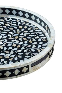 Plateau de service et de rangement en nacre pour la décoration et l'accueil de luxe à la maison – Offre spéciale - Product Image 3