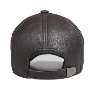 High Quality New Design Custom Made Genuine Leather <b>Baseball</b> <b>Caps</b> Competitive Price Adult Size Breathable Waterproof Adjustable - Product Image 5