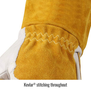 Safety Leather welding gloves high demanding anti-bacterial heat resistant soft <b>material</b> comfortable best Welding Glove - Product Image 3