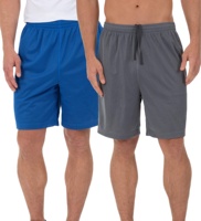 Shorts de sport pour hommes en mesh personnalisés, shorts de course à cordon de serrage, 100% polyester