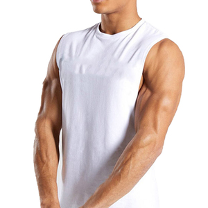 Débardeur Homme Sport Décontracté Fitness Gym Col V Sans Manches Personnalisé Respirant Écologique Séchage Rapide Couleur Unie Tricoté - Product Image 3