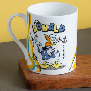 Duck Donald Cartoon Ceramic Coffee <b>Mugs</b> Blue <b>Yellow</b> Handle Screen Printing Dishwasher Safe Customized Packaging Home Drinkware - Product Image 5