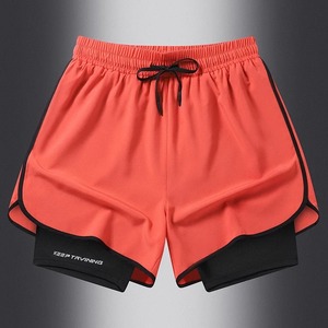 Pantalones Cortos Deportivos 2 en 1 para Hombre, de Secado Rápido, para Correr, Fitness, Gimnasio, Baloncesto, con Forro Interior - Product Image 5
