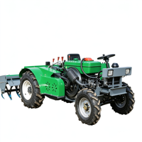 Mini Cultivadora Rotativa Multifuncional de Cuatro Ruedas