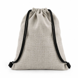 Sac à dos en chanvre avec cordon de serrage en gros – Fabricant de sacs écologiques personnalisés - Product Image 1