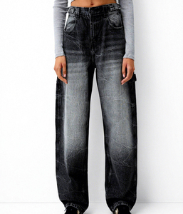 Pantalones vaqueros ajustados de mezclilla desgastada de la mejor calidad para mujer, pantalones de mezclilla de algodón/elastano para mujer - Product Image 1