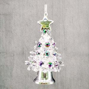 Adorno Navideño Creativo al por Mayor, Decoración Navideña para el Hogar, Campana de Árbol 3D de Acrílico Transparente en Rojo, Verde, Dorado, Negro e Iridiscente - Product Image 5