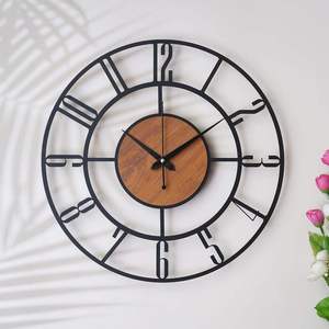 Antique Metal Analog Wall <b>Clock</b> for Home Decor Large Modern Decorative Wall <b>Clock</b> Vintage Style Wall Watch - Product Image 3