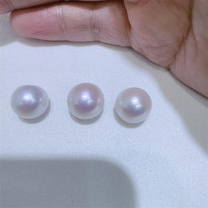Perlas de Agua Dulce Blancas Edison Naturales, Grandes, de 12-13 mm, Superficie de Espejo con Luz Intensa, Cuentas Sueltas - Product Image 3
