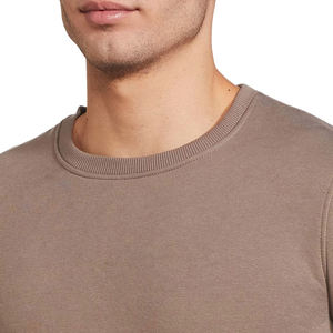 Sudadera de Hombre para Uso Diario, Mezcla de Algodón, Estilo Básico, Tela Suave, Corte Holgado, Manga Larga, Cuello Redondo, Cómoda, Ropa Casual de Invierno - Product Image 4