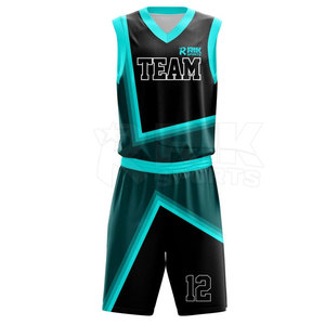 Uniforme de basket-ball le plus vendu, design populaire, uniforme de basket-ball personnalisé, couleur sur mesure, fabriqué au Pakistan. - Product Image 1