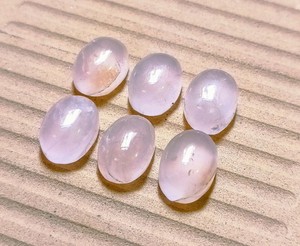 Meilleures ventes : Pierre précieuse naturelle en quartz rose, taille ovale 8x10mm, pour bijoux, certifiée, fournisseurs de cabochons en pierres précieuses. - Product Image 6