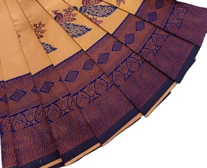 Printed 400TC Cotton <b>Silk</b> Saree Animal Print Lightweight Modern Design for Home Use - Product Image 1
