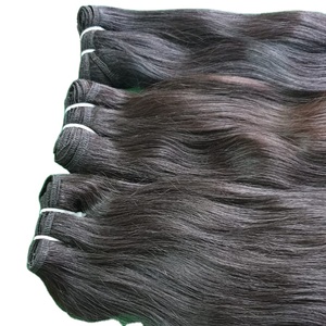 Extensión de cabello humano con 100% cabello virgen indio crudo Los vendedores suministran paquetes de cabello virgen alineados con la cutícula India - Product Image 4