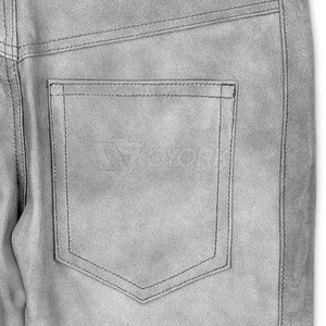 Outdoor Solid Color Leather Pants Hot Selling Genuine Leather Pants New Design Men Leather Pants - Product Image 3