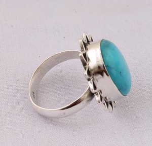 Handcrafted 925 Sterling <b>Silver</b> Amethyst Classic Bezel Setting Vintage Oval Gemstone Sunburst Sawtooth Border <b>Statement</b> <b>Ring</b> - Product Image 5