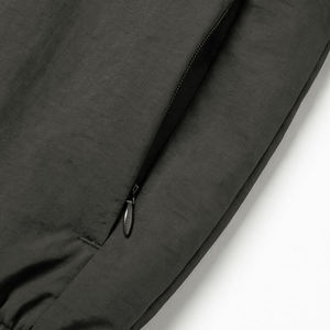 Men's Lightweight Nylon Bomber Jacket Custom Logo Windbreaker Casual Zip Up Jacket OEM Custom Men's Oversized Bomber Jacket Wind - Product Image 4