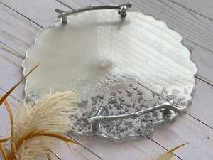 Hot Selling Resin Tray Glossy Finish Multipurpose Jewelry Organizer Tray Modern Decorative Tray <b>Dressing</b> <b>Table</b> Use Food Grade - Product Image 1