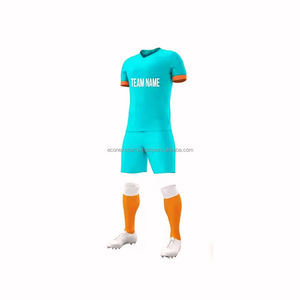 Conjunto de Camiseta de Fútbol Corta de Poliéster Transpirable de Secado Rápido Sublimable Personalizable, Ropa Deportiva Unisex para Hombre y Mujer, Diferentes Estilos - Product Image 2