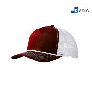 Custom Logo Mesh Trucker <b>Hat</b> Adjustable Cotton Blend Snap Back <b>Cap</b> - Product Image 2