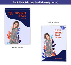 Pancarta Personalizada para Poste de Luz, Pancarta Publicitaria para Exteriores, Pancarta de Vinilo de PVC de Doble Cara con Soportes - Product Image 4