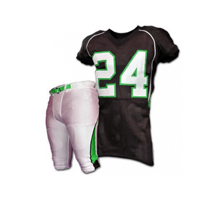 Ensemble d'uniformes de football personnalisés pour équipe, maillot et pantalon de football américain durables - Product Image 4