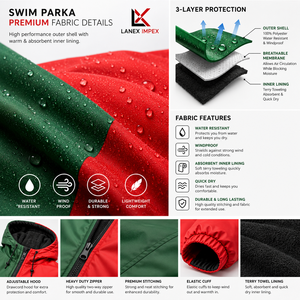Chaqueta Larga Impermeable con Capucha y Forro Polar Sherpa, Diseño Personalizado por Sublimación, Bandera de Portugal, Venta al Por Mayor de Fábrica OEM - Product Image 5