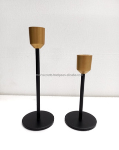 Luxury European Vintage Style Metal Glass LED Light <b>Candlestick</b> <b>Holder</b> for Home Outdoor Christmas Decor Hanging Lantern Candle - Product Image 6