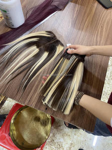 Paquetes rectos de hueso de cabello humano vietnamita 100% Color de piano con cierre, Super doble frontal - Product Image 3