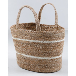 Cestas Grandes de Almacenamiento de Algodón y Yute, Cesta para Plantas/Mascotas, Cesta de Cuerda Tejida de Algodón para Niños - Product Image 6