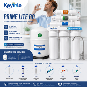 Système <span class=keywords><strong>de</strong></span> filtration d'<span class=keywords><strong>eau</strong></span> par osmose inverse OEM ODM à 5, 6 ou 7 étapes avec système RO 100 GPD, personnalisation du logo - Product Image 2