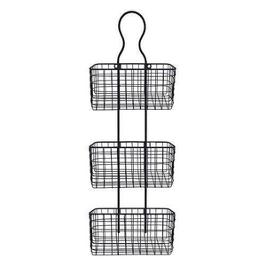 Decorative Iron Metal Wall Hanging <b>Basket</b> For Rustic Home Decor And Organized Wall Storage Display - Product Image 2