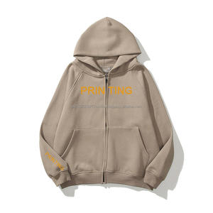 Wholesale Plain High Quality Blank Heavyweight <b>Fleece</b> Full <b>Zip</b> <b>up</b> Hoodie Set Custom Logo <b>Men's</b> Hoodies & Sweatshirts - Product Image 6