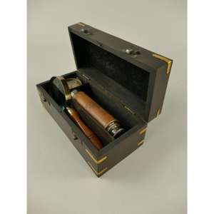 กล้องโทรทรรศน์โบราณ พร้อมเข็มทิศและแว่นขยาย บรรจุในกล่องแบบกำหนดเอง ของขวัญสไตล์เดินเรือ รองรับ OEM - Product Image 4