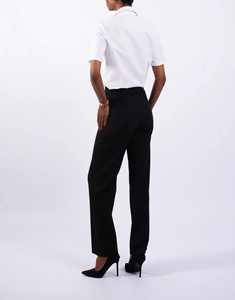 เสื้อเชิ้ตทำงานผู้หญิงแขนสั้นแบบเรียบง่ายทรงเข้ารูปสำหรับธุรกิจและสำนักงาน - Product Image 6