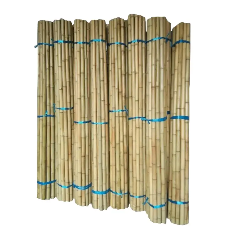 Materia prima per decorazioni interne-pali di bambù naturali all'ingrosso a buon mercato prezzo per la decorazione interna esterna