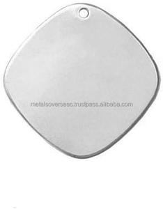 Plaque carrée vierge en laiton de qualité supérieure, épaisseur 3 mm, avec trou pour gravure, estampage manuel, fabrication de bijoux, projets d'artisanat DIY - Product Image 2