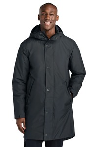 Veste parka d'hiver personnalisée pour homme, imperméable, coupe-vent, longue, à capuche, avec rabat anti-tempête, épaisse, pour l'extérieur - Product Image 6