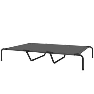 Cuccia rialzata grigia da 60 pollici per cani di taglia grande - Letti resistenti per animali domestici - Product Image 1