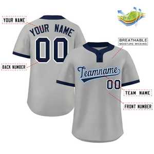 Camiseta de Béisbol Negra para Hombre, Manga Corta, con Nombre del Equipo Estampado, Transpirable, de Poliéster, Corte Regular, con Botón con Logotipo Frontal - Product Image 4