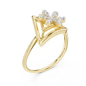 Anillo de Oro Blanco de 14K con Diamante Cultivado en Laboratorio, Corte Redondo, para Mujer |   Ropa de Uso Diario |   Diamante Cultivado Nuevo - Product Image 5