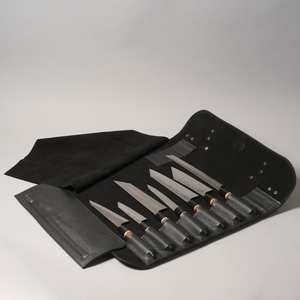 High Quality <b>Leather</b> Chef Knife Bag Large Capacity <b>Tool</b> Bag Multi Chef <b>Tool</b> Storing Pouch <b>Leather</b> <b>Roll</b> up <b>Tool</b> Pouch LKR-0256 - Product Image 2