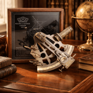 Sextante de Latón Vintage con Caja de Madera y Cristal | Instrumento de Navegación Náutica de Estilo Antiguo | Regalo Único para Boda o Graduación, Decoración - Product Image 2