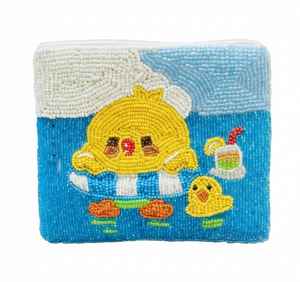 กระเป๋าใส่เหรียญขนาดเล็กประดับลูกปัดสำหรับผู้หญิง ด้วยสีสันและดีไซน์ที่สะดุดตา ผลิตด้วยงานฝีมือประณีต - Product Image 1