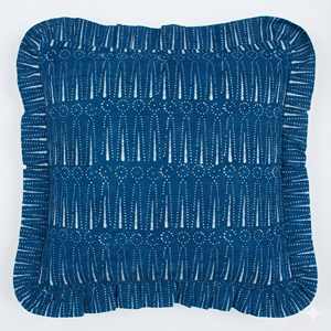 Housse de coussin artisanale bohème en coton à volants, imprimé floral indien, coussins décoratifs de luxe, housses de coussin bohèmes à franges - Product Image 5