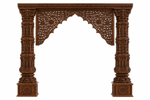 Kalyana Mandapam de Lujo del Sur de la India con Pilares Intrincadamente Tallados a Mano, Kalyana Mandapam Tradicional, Decoración para Bodas Hindúes, EE. UU. - Product Image 3
